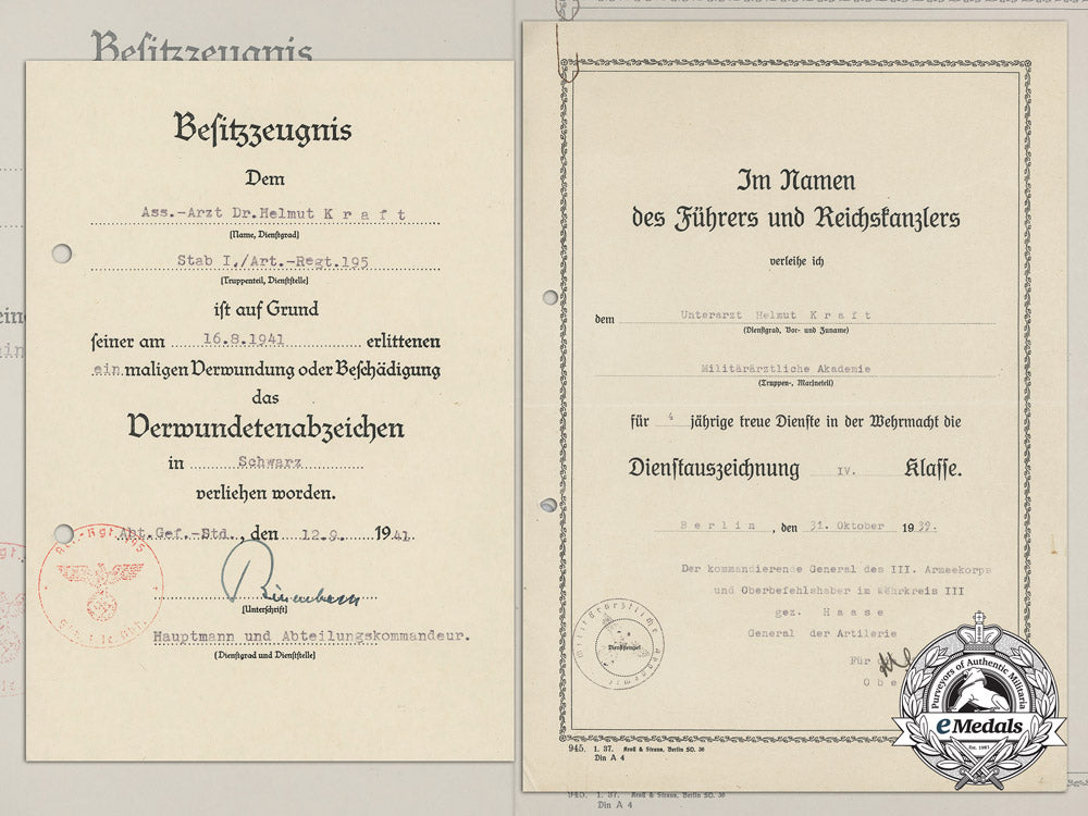 two_award_documents_to_the_assistant_physician_of195_th_artillery_u_892_1