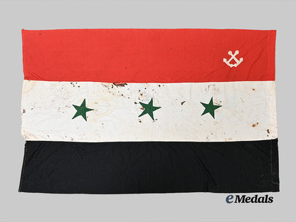 syria,_republic._a_battle_damaged_syrian_naval_flag2011_e_medals__w8654_3