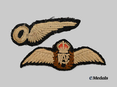 Canada, Commonwealth. An RCAF Pilot Wing and Observer Wing, c.1943