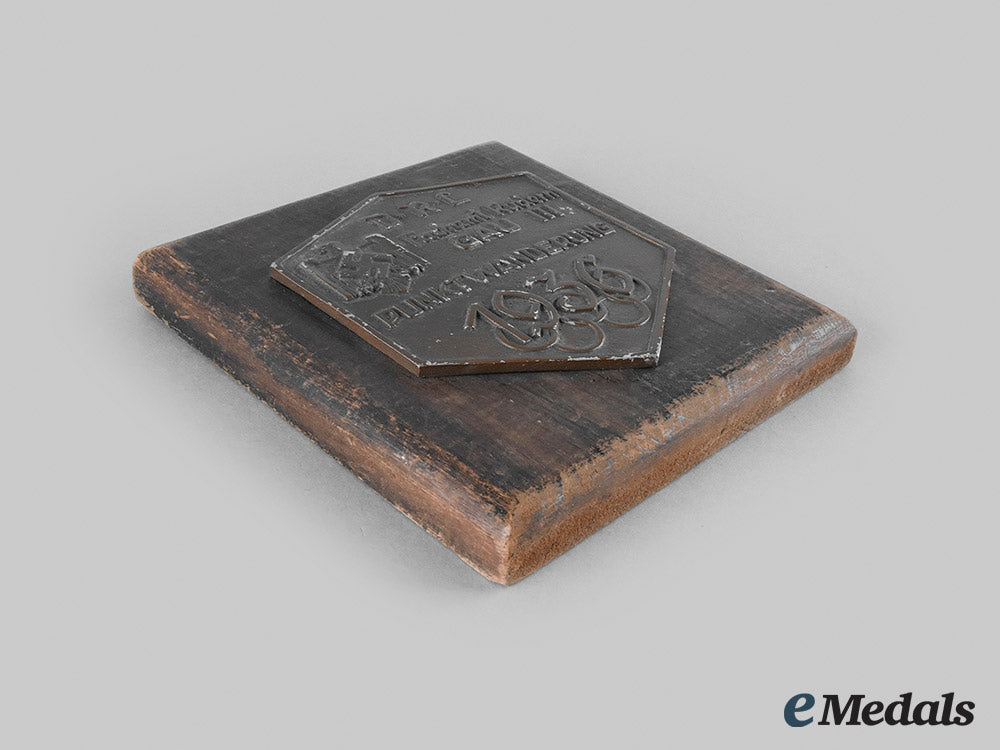 Germany, Drl. A 1936 Drl Summer Olympic Games Commemorative Plaque