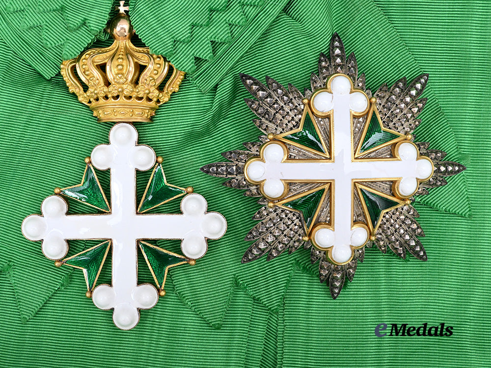 italy,_kingdom._an_order_of_st._lazarus_and_st._maurice,_grand_cross_set,_in_gold_e_medals__e_u24446_2