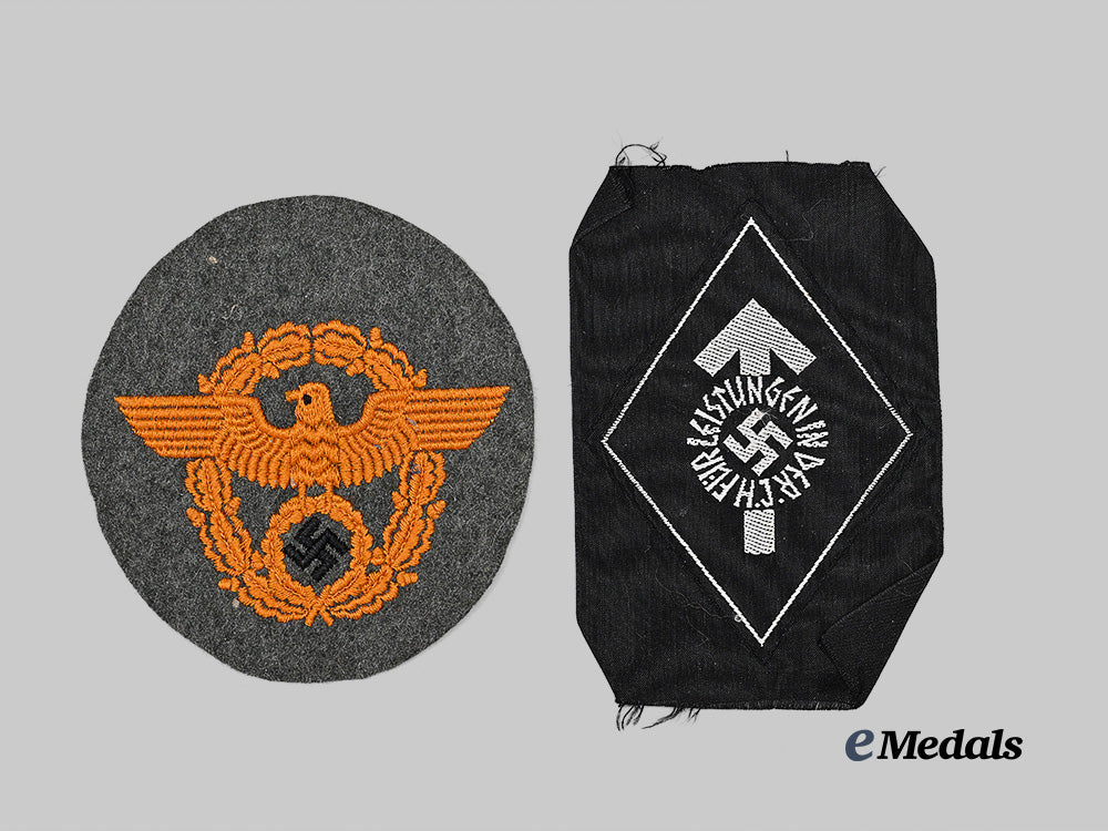 germany,_third_reich._a_pair_of_mint_cloth_badges_for_police_and_h_j_personnel_e_medals__g62905_2