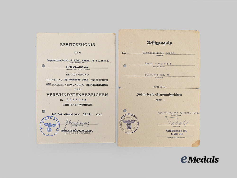 germany,_ss._a_fine_document_group_to_the5_th_ss_polizei,_regiment16_e_medals__g26241_7
