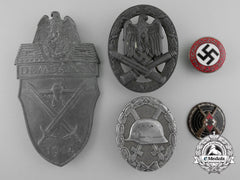 Five Second War Period German Badges, Awards, & Decorations