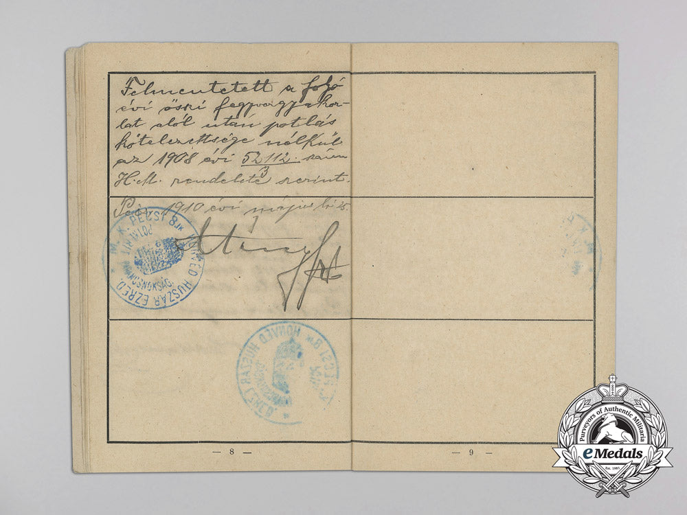 hungary._a_first_war_hussar's_military_identification_pass_v_563