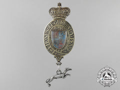 United Kingdom. An Exceedingly Rare King George Iii Messenger's Badge
