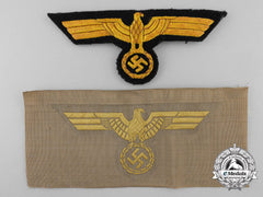 Two German Kriegsmarine Breast Eagles