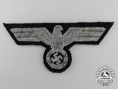 A Tunic Removed German Panzer Officer’s Breast Eagle