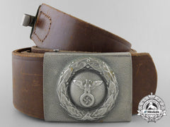 A German Air Sport Associationéfliegerschaft Belt & Buckle By Wilhelm Hansen & Braun
