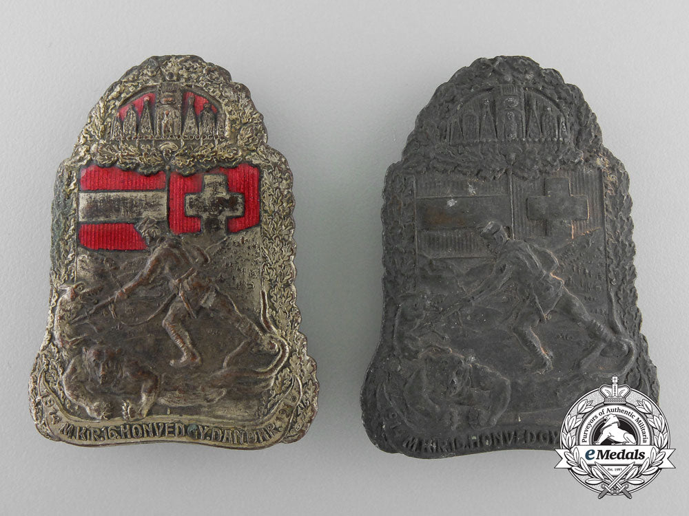 two_hungarian_first_war_period_badges_w_660