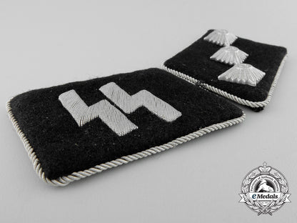 a_mint_set_of_waffen-_ss_untersturmführer_collar_tabs_w_731