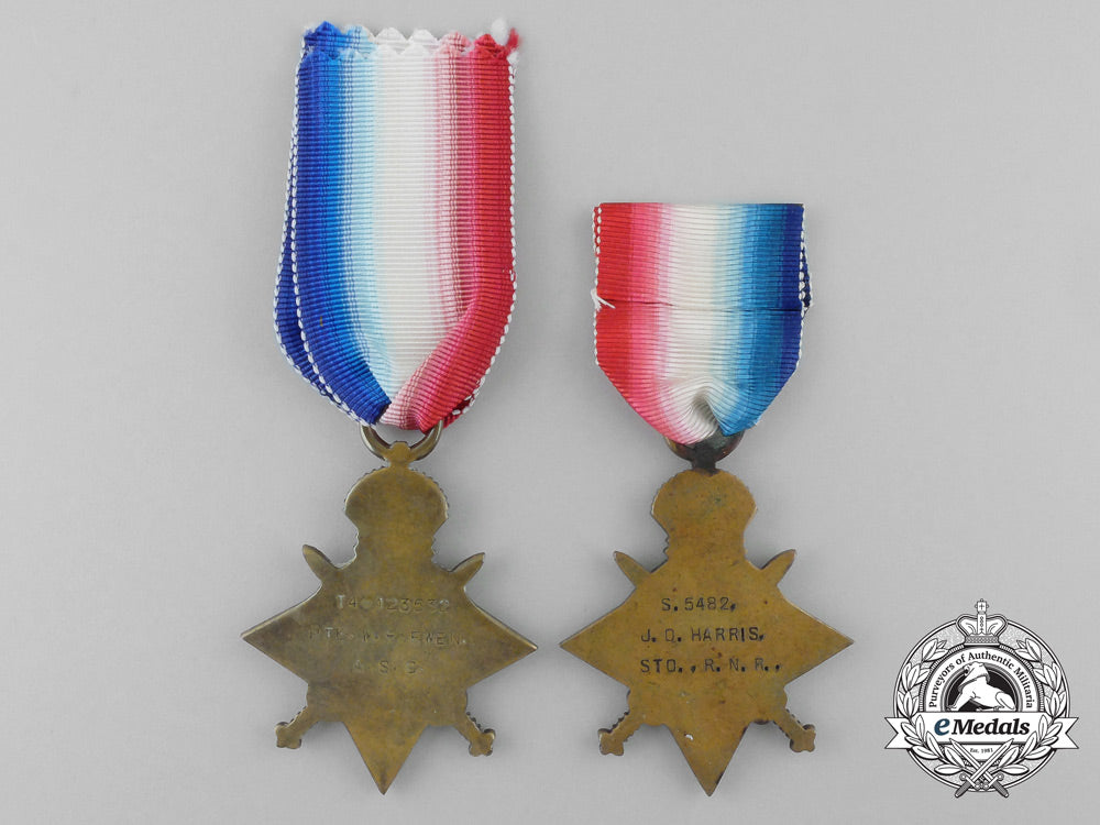 two_first_war1914-15_campaign_stars_w_812