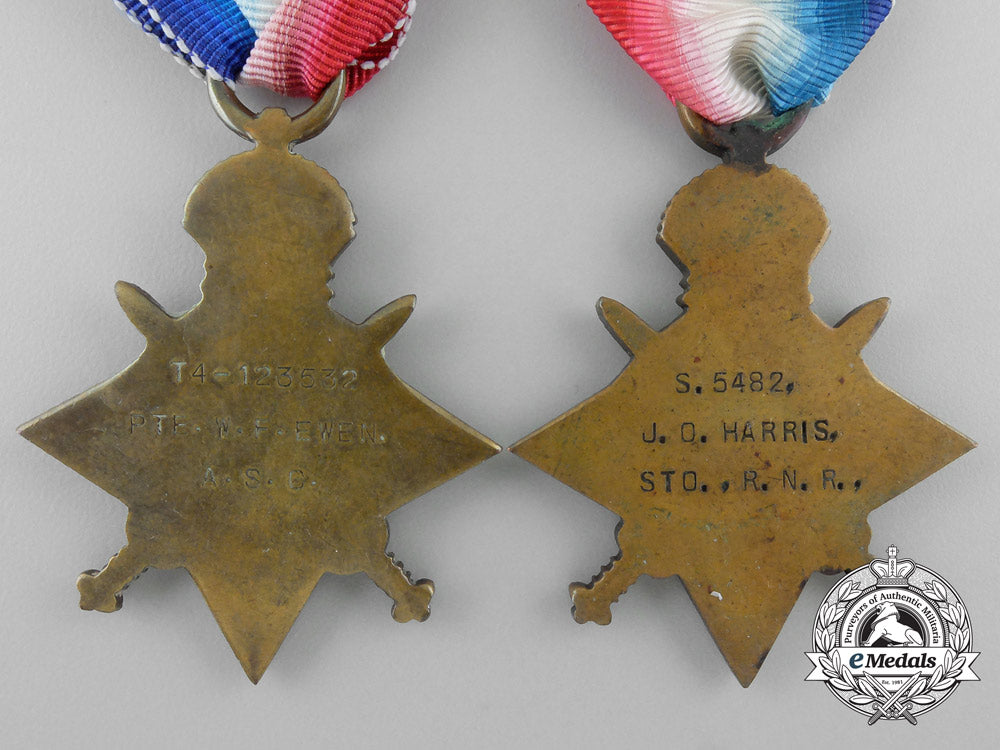 two_first_war1914-15_campaign_stars_w_813