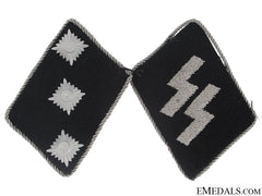 Waffen-Ss Untersturmführer Set Of Collar Tabs