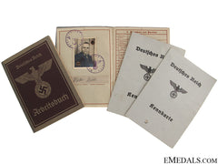 Wehrpass, 2 Keenkarte & Arbeitsbuch