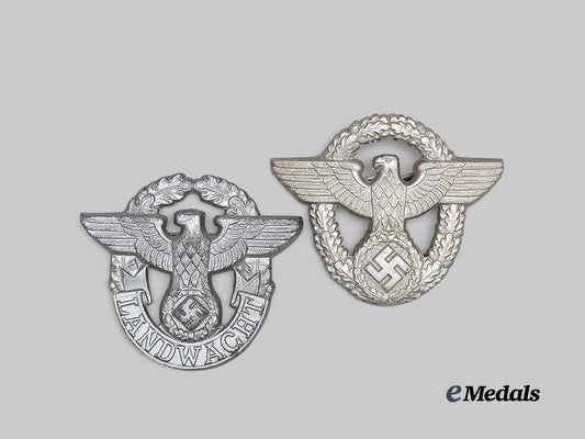 germany,_ordnungspolizei._a_pair_of_eagle_insignia_for_enlisted_ranks_e_medals__g62856_2
