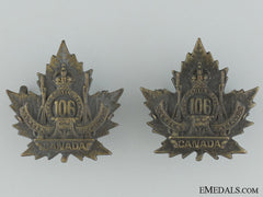 Wwi 106Th Infantry Battalion Collar  Pair Cef