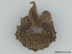 Wwi 108Th Battalion "Selkirk And Manitoba Battalion" Cap Badge Cef