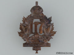 Wwi 117Th Battalion "Eastern Township Battalion" Cap Badge