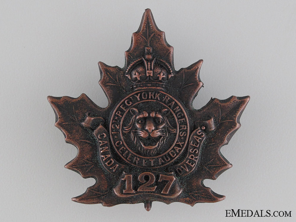 wwi127_th_infantry_battalion12_th_york_rangers_cap_badge_cef_wwi_127th_infant_534d74a85a733
