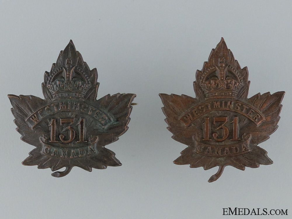 wwi131_st_infantry_battalion"_westminster_battalion"_collar_pair_wwi_131st_infant_5377a49e5dcc8
