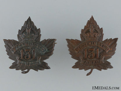 wwi131_st_infantry_battalion"_westminster_battalion"_collar_pair_wwi_131st_infant_5377a49e5dcc8