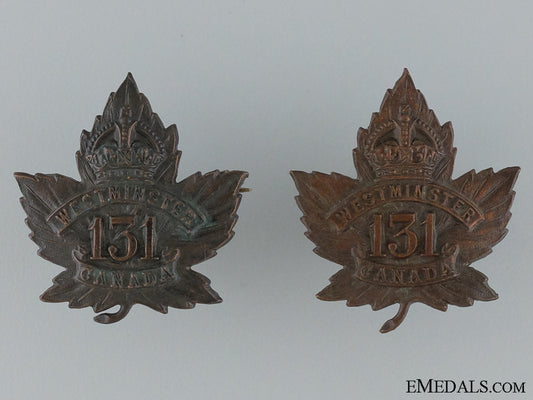 wwi131_st_infantry_battalion"_westminster_battalion"_collar_pair_wwi_131st_infant_5377a49e5dcc8