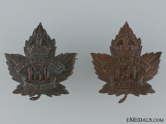 Wwi 131St Infantry Battalion "Westminster Battalion" Collar Pair