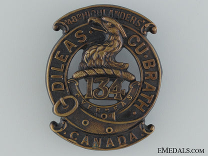 wwi134_th_infantry_battalion"48_th_highlanders"_glengarry_badge_wwi_134th_infant_53738bffdbbce