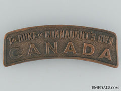 Wwi 158Th "Duke Of Connaught's Own" Shoulder Title