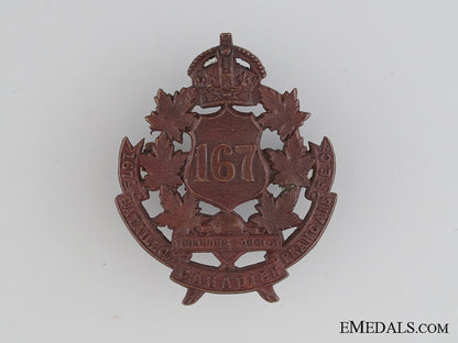 wwi167_th_infantry_battalion_cap_badge_cef_wwi_167th_infant_52dff7a77472e