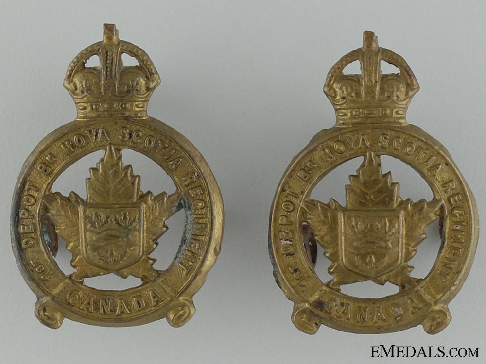 wwi1_st_depot_battalion;_nova_scotia_regiment_collar_pair_wwi_1st_depot_ba_5377a9e80cc03