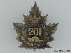 Canada, CEF. A WWI 201st Infantry Battalion Cap Badge