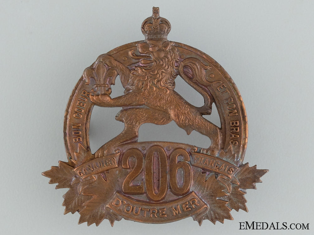 wwi206_th_infantry_battalion"_canadiens_francais"_cap_badge_wwi_206th_infant_53737ec438393