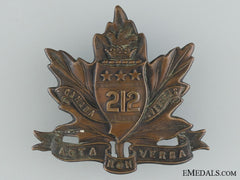 Canada, CEF. A WWI 212th Infantry Battalion "Winnipeg Americans" Cap Badge