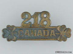Wwi 218Th Infantry Battalion "Edmonton Irish" Shoulder Title