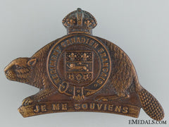 Wwi 22Nd Infantry Battalion "Canadiens Francais" Cap Badge