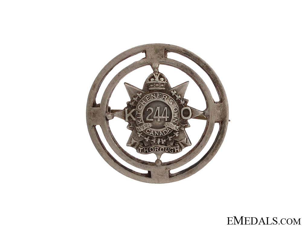 wwi244_th_kitchener's_own_pin_cef_wwi_244th_kitche_51cb33fbb02a0