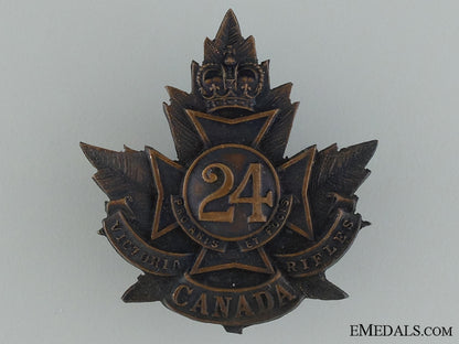 wwi24_th_infantry_battalion"_victoria_rifles"_cap_badge_wwi_24th_infantr_53752e118dad0