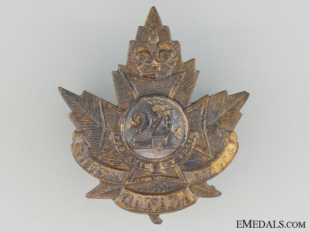 wwi24_th_infantry_battalion_officer's_collar_badge_wwi_24th_infantr_538ddaa47a848