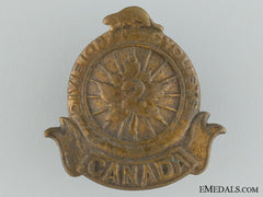 Wwi 2Nd Divisional Cyclist Company Collar Badge