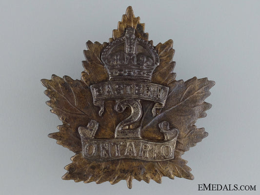 wwi2_nd_infantry_battalion_cap_badge;1_st_version_wwi_2nd_infantry_5374bbdb01b41