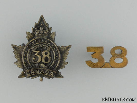 wwi38_th_infantry_battalion_cap_badge_and_collar_insignia_wwi_38th_infantr_538764fc23a0d