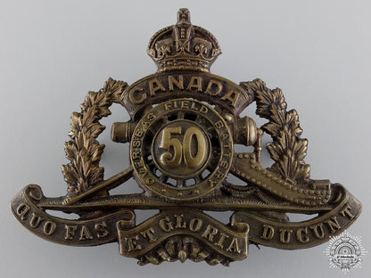 wwi50_th_queen's_university_overseas_field_battery_cap_badge_wwi_50th_queen_s_5493076f82494