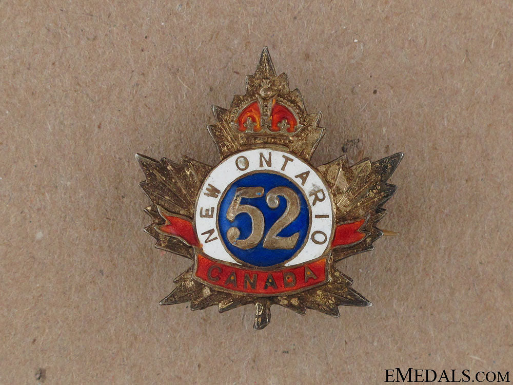 wwi52_nd_new_ontario_regiment_sweetheart_pin_wwi_52nd_new_ont_522e145e085c2