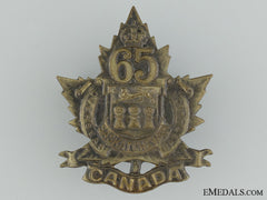 Canada, CEF. A WWI 65Th Infantry Battalion "Saskatchewan Battalion" Cap Badge