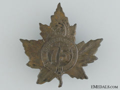 Wwi 75Th Infantry Battalion Cap Badge