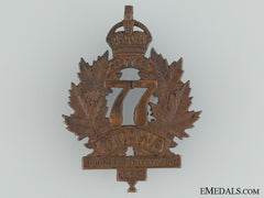 Canada, CEF. A WWI 77th Infantry Battalion "Ottawa Battalion" Cap Badge