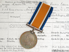 Wwi British War Medal - 3Rd Can Inf