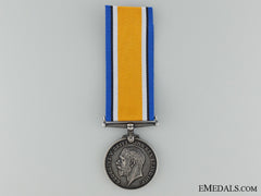 Wwi British War Medal To The 37Th Infantry Battalion